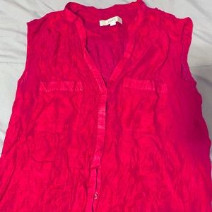 Loft, pink shirt, size L